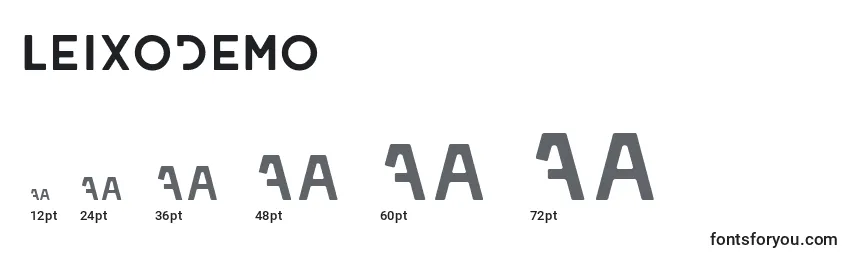 LeixoDemo Font Sizes