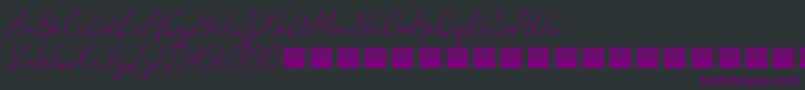 MasterWorksDemo Font – Purple Fonts on Black Background