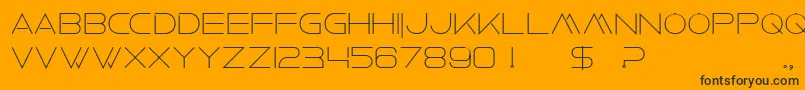 fuente FaxineSkyBold – Fuentes Negras Sobre Fondo Naranja