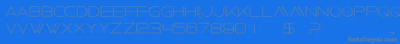 Police FaxineSkyBold – polices grises sur fond bleu