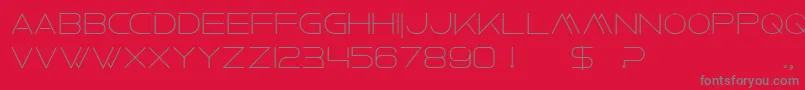 FaxineSkyBold Font – Gray Fonts on Red Background