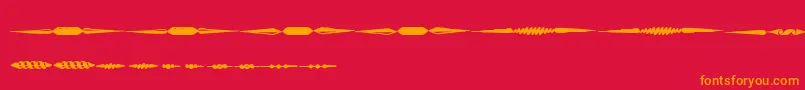 fuente OldFoundryPrintsTfb – Fuentes Naranjas Sobre Fondo Rojo