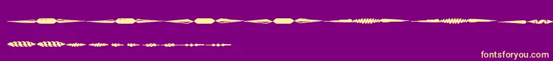 Шрифт OldFoundryPrintsTfb – жёлтые шрифты на фиолетовом фоне