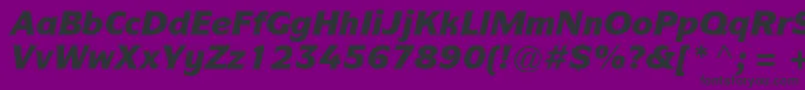 Шрифт ItcsymbolstdBlackitalic – чёрные шрифты на фиолетовом фоне