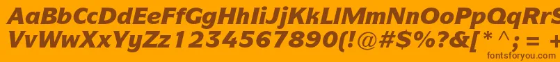 More about ItcsymbolstdBlackitalic Font ItcsymbolstdBlackitalic Font – Brown Fonts on Orange Background