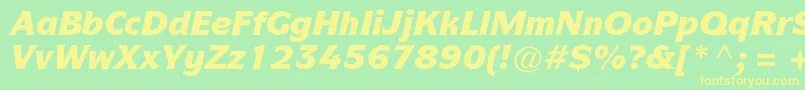 En savoir plus sur la police ItcsymbolstdBlackitalic Police ItcsymbolstdBlackitalic – polices jaunes sur fond vert