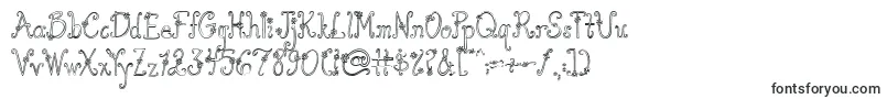 AustieBostYouWearFlowersHollow-Schriftart – Buchstaben-Schriften