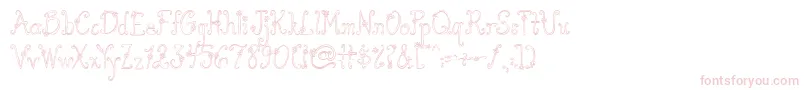 AustieBostYouWearFlowersHollow Font – Pink Fonts