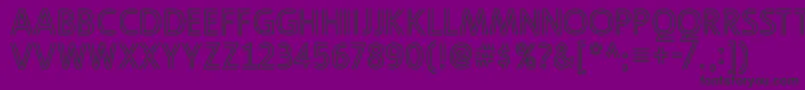 LigurinooutlineRegular Font – Black Fonts on Purple Background