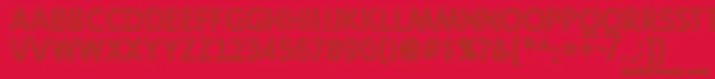 LigurinooutlineRegular Font – Brown Fonts on Red Background