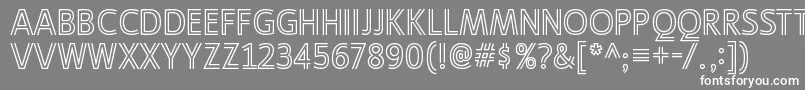 LigurinooutlineRegular Font – White Fonts on Gray Background