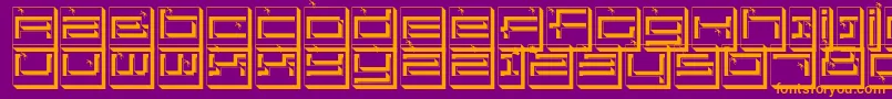 Suddenfall Font – Orange Fonts on Purple Background