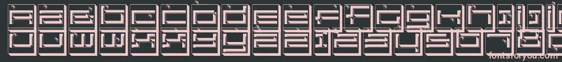 Suddenfall Font – Pink Fonts on Black Background