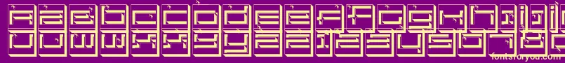 Suddenfall Font – Yellow Fonts on Purple Background