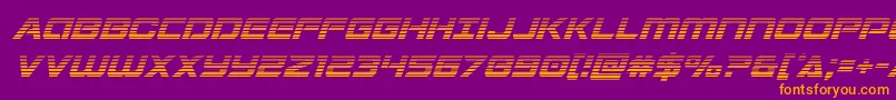 Stardustergradital Font – Orange Fonts on Purple Background