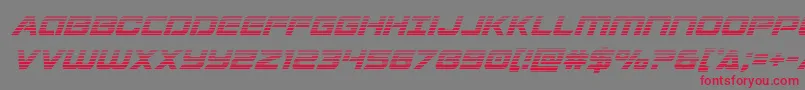 Stardustergradital Font – Red Fonts on Gray Background