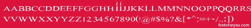 Шрифт Hitman – белые шрифты на красном фоне