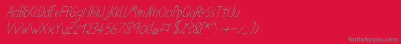 Шрифт Neueernst55 – серые шрифты на красном фоне
