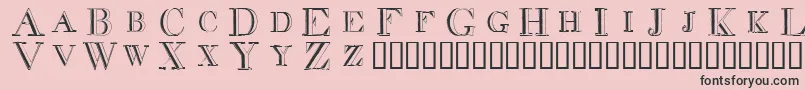 DecadenceInADifferentLight Font – Black Fonts on Pink Background