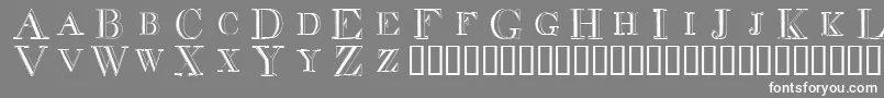 DecadenceInADifferentLight Font – White Fonts on Gray Background