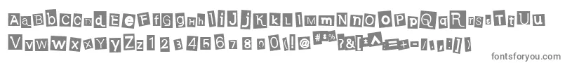 Шрифт EarwigFactory – серые шрифты на белом фоне