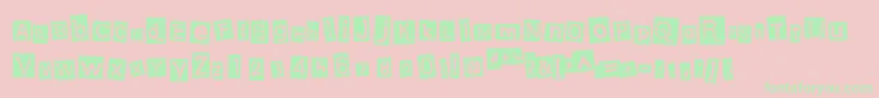 EarwigFactory Font – Green Fonts on Pink Background