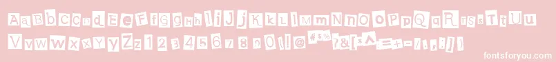 EarwigFactory Font – White Fonts on Pink Background