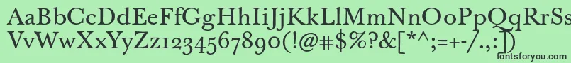 Jbaskervilletext Font – Black Fonts on Green Background