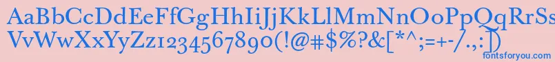 Jbaskervilletext Font – Blue Fonts on Pink Background