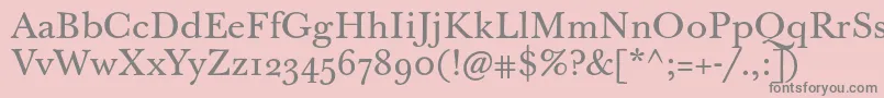 Шрифт Jbaskervilletext – серые шрифты на розовом фоне