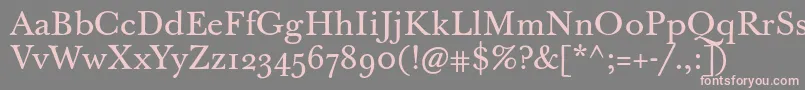 Jbaskervilletext Font – Pink Fonts on Gray Background