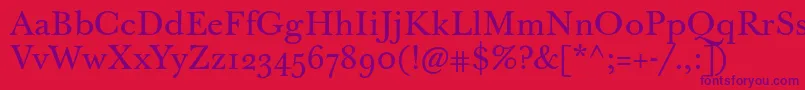 Fonte Jbaskervilletext – fontes roxas em um fundo vermelho