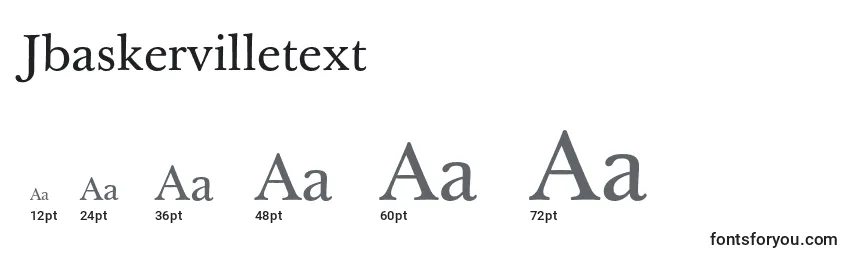 Размеры шрифта Jbaskervilletext