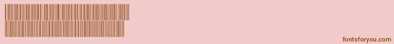 V300011 Font – Brown Fonts on Pink Background