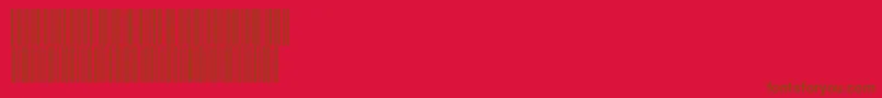 V300011 Font – Brown Fonts on Red Background