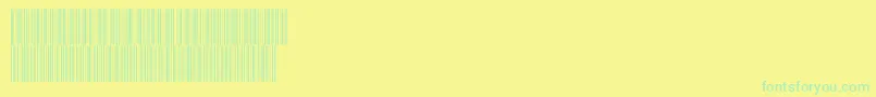 V300011 Font – Green Fonts on Yellow Background