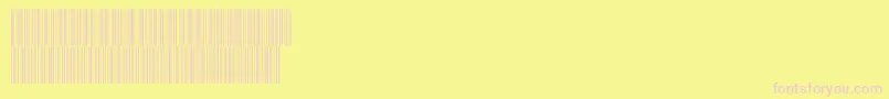V300011 Font – Pink Fonts on Yellow Background