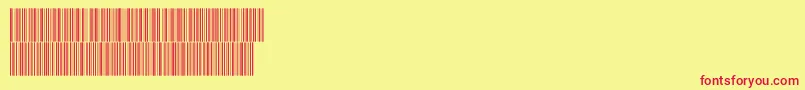 V300011 Font – Red Fonts on Yellow Background