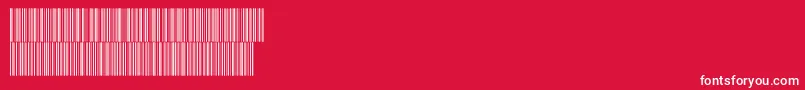 V300011 Font – White Fonts on Red Background