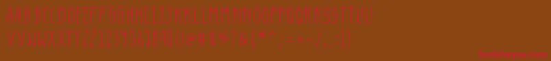 K26lavendulagray Font – Red Fonts on Brown Background