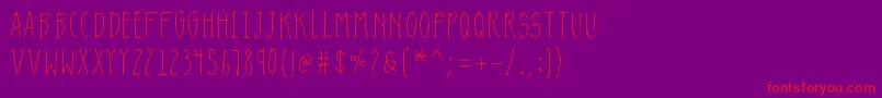 fuente K26lavendulagray – Fuentes Rojas Sobre Fondo Morado