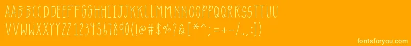 Lisätietoja K26lavendulagray-fontista K26lavendulagray-fontti – keltaiset fontit oranssilla taustalla