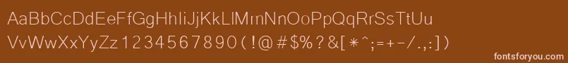 Шрифт MicrosoftYiBaiti – розовые шрифты на коричневом фоне