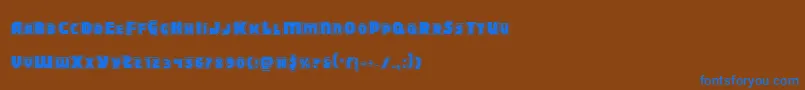Подробнее о шрифте Blitzstrikepro Шрифт Blitzstrikepro – синие шрифты на коричневом фоне