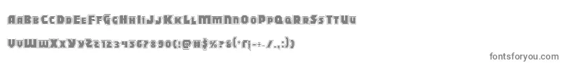 Blitzstrikepro Font – Gray Fonts on White Background