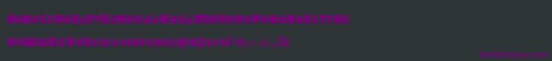 Blitzstrikepro Font – Purple Fonts on Black Background