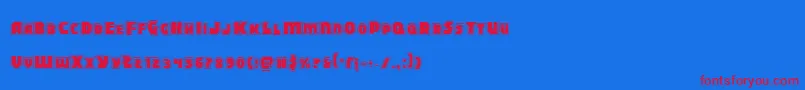 Lisätietoja Blitzstrikepro-fontista Blitzstrikepro-fontti – punaiset fontit sinisellä taustalla