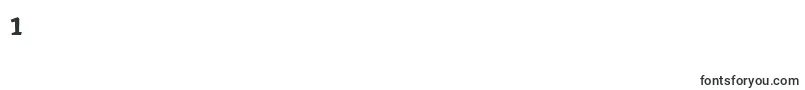 InikaBold Font – Fonts for Digit 1