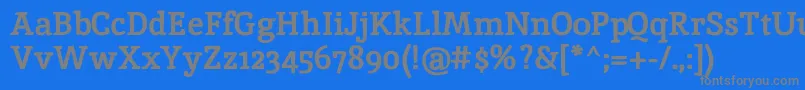 InikaBold Font – Gray Fonts on Blue Background