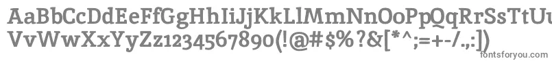 Шрифт InikaBold – серые шрифты на белом фоне